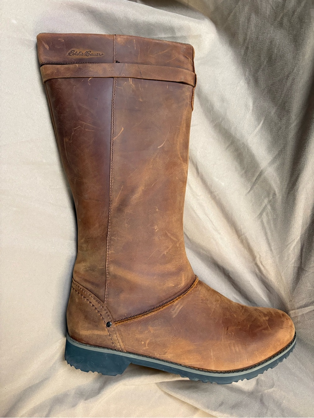 Eddie Bauer Chestnut Leather Tall Pull-On Boots - Picture 15 of 16